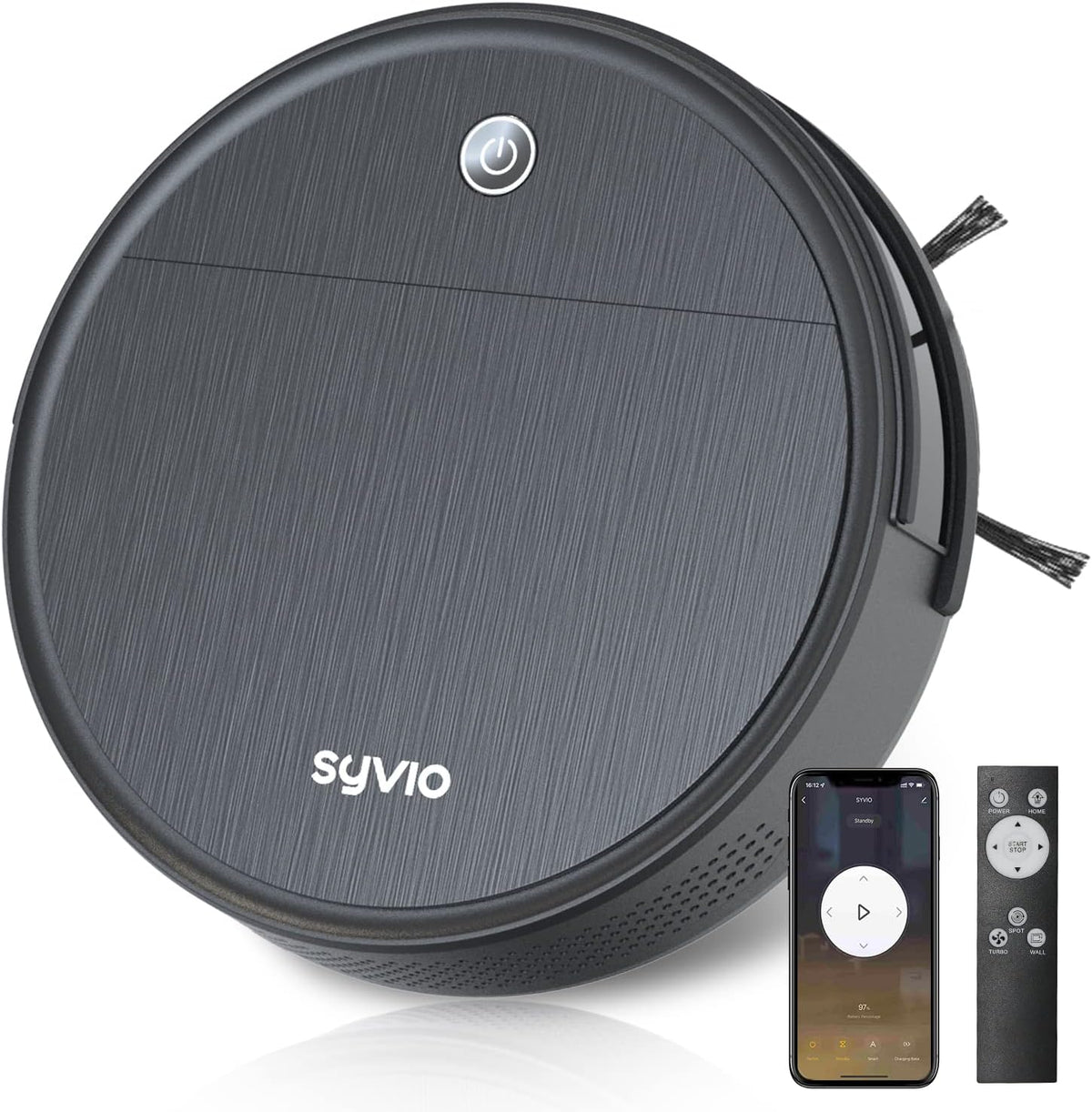 2500Pa Robot Vacuum Cleaner with Self-Charge, 150min Runtime I376
