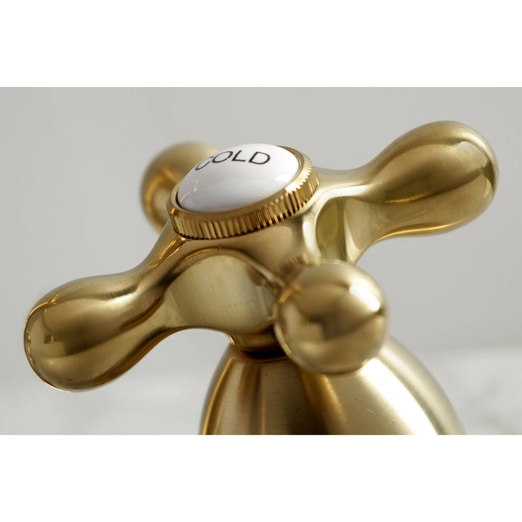 Brushed Brass Widespread Bathroom Faucet O468