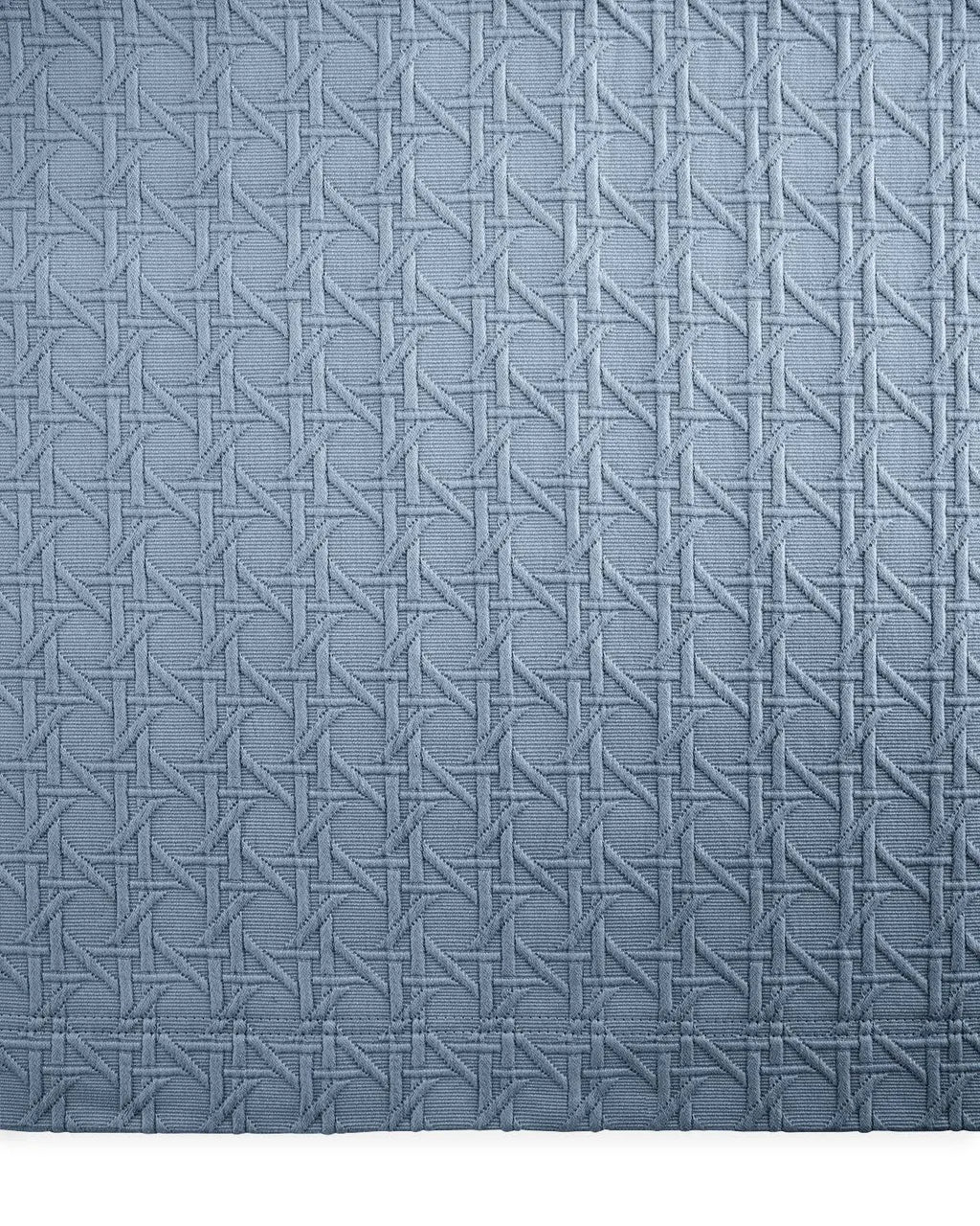 Blue Twin Cane Matelasse Coverlet P500692