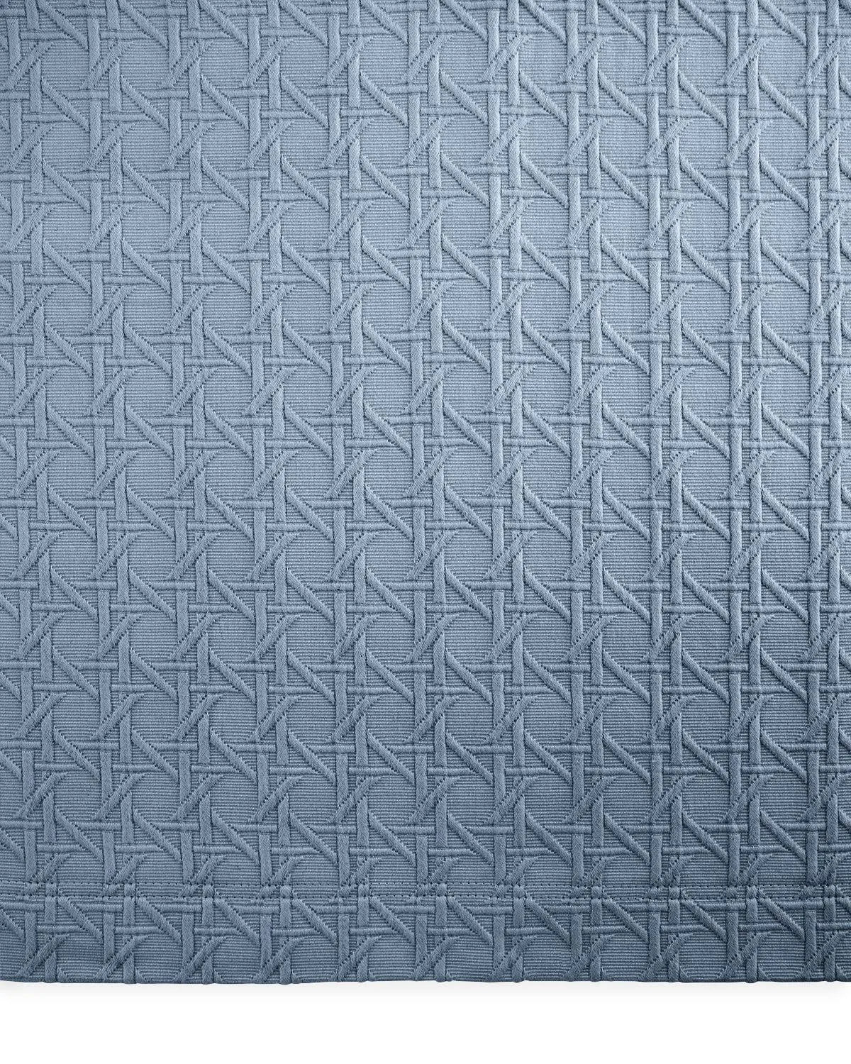 Blue Twin Cane Matelasse Coverlet P500692