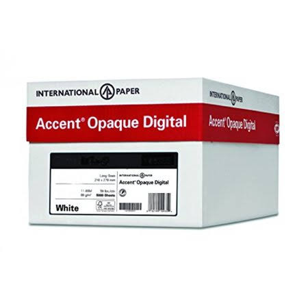 White 120lb Smooth Cover Paper, 600 Sheets / 4 Ream Case G853