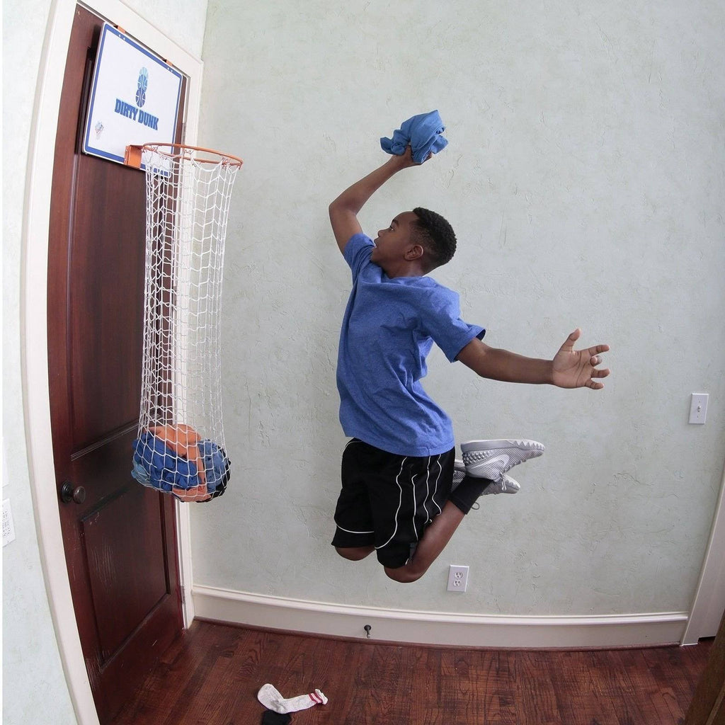 Over-The-Door Basketball Hoop Laundry Hamper A10424