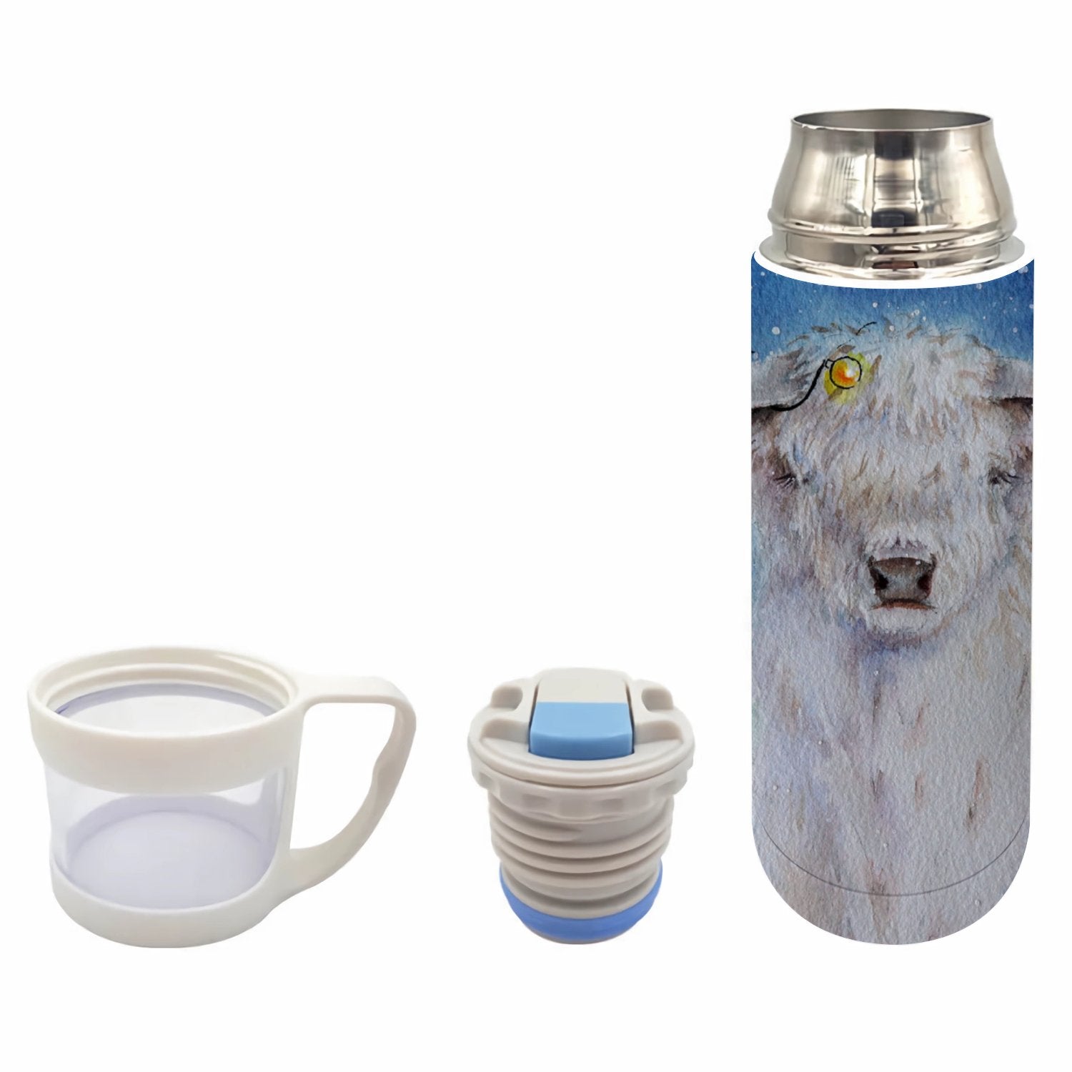 350ml Stainless Steel Water Bottle with Lid U587189