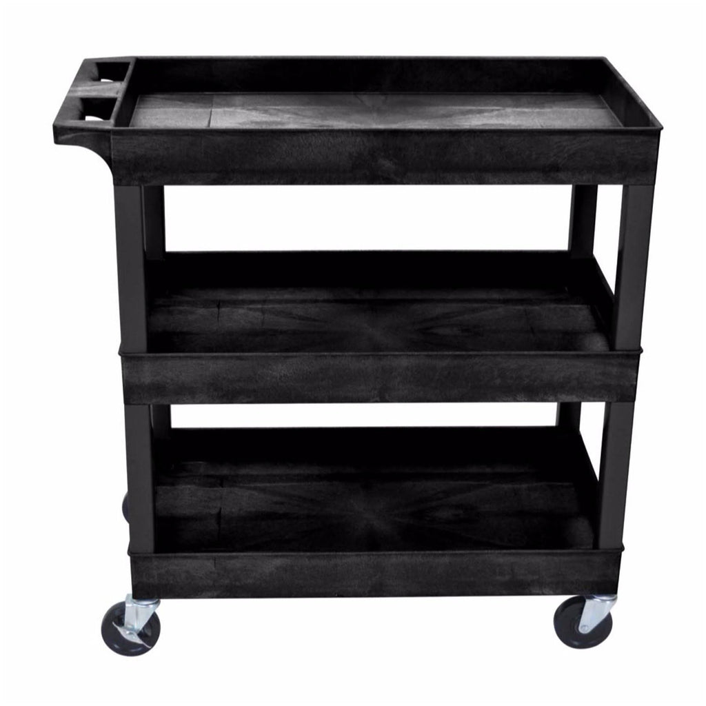 Black 3 Shelves Tub Cart M601