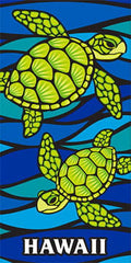 Blue Turtle Beach Towel N431