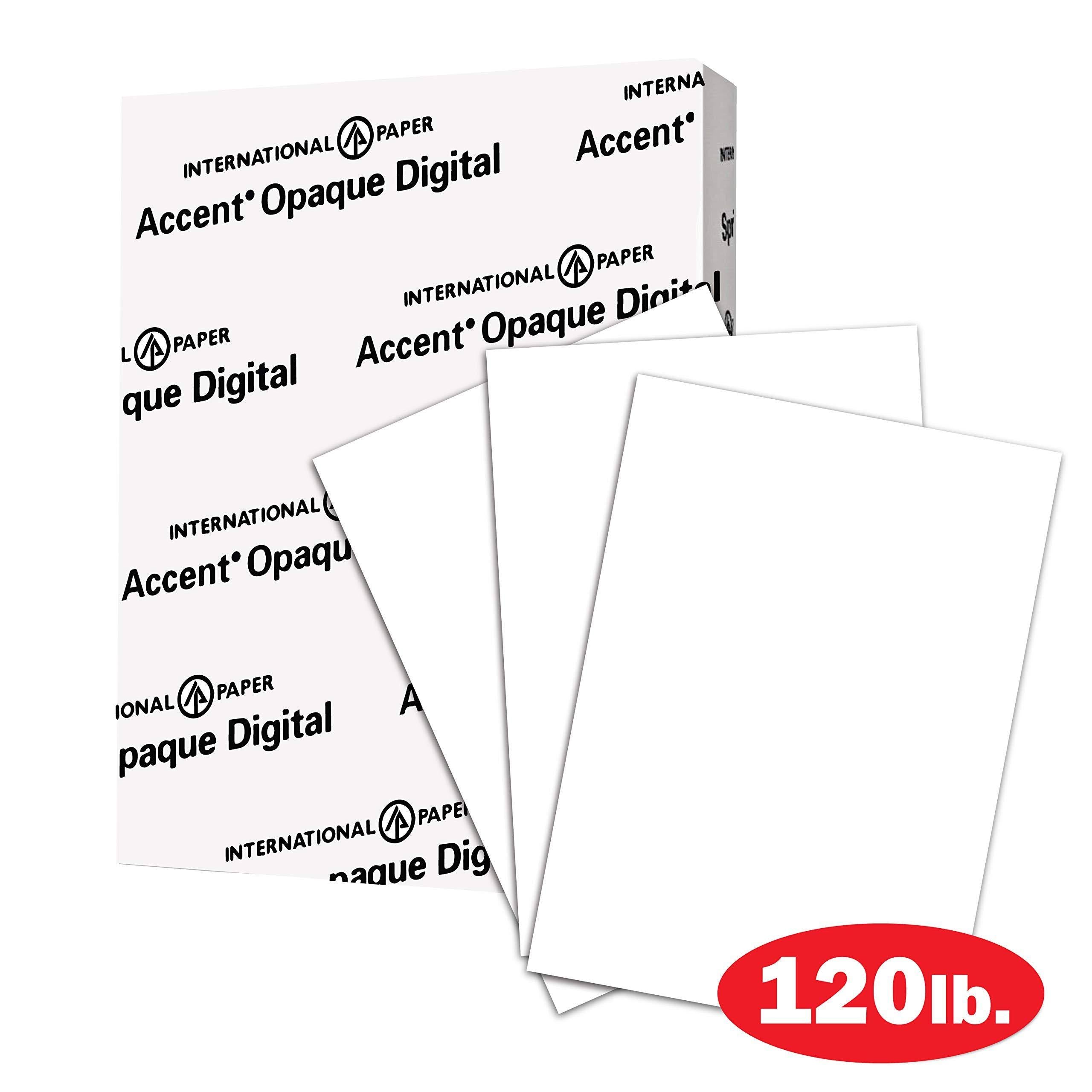 White 120lb Smooth Cover Paper, 600 Sheets / 4 Ream Case G853