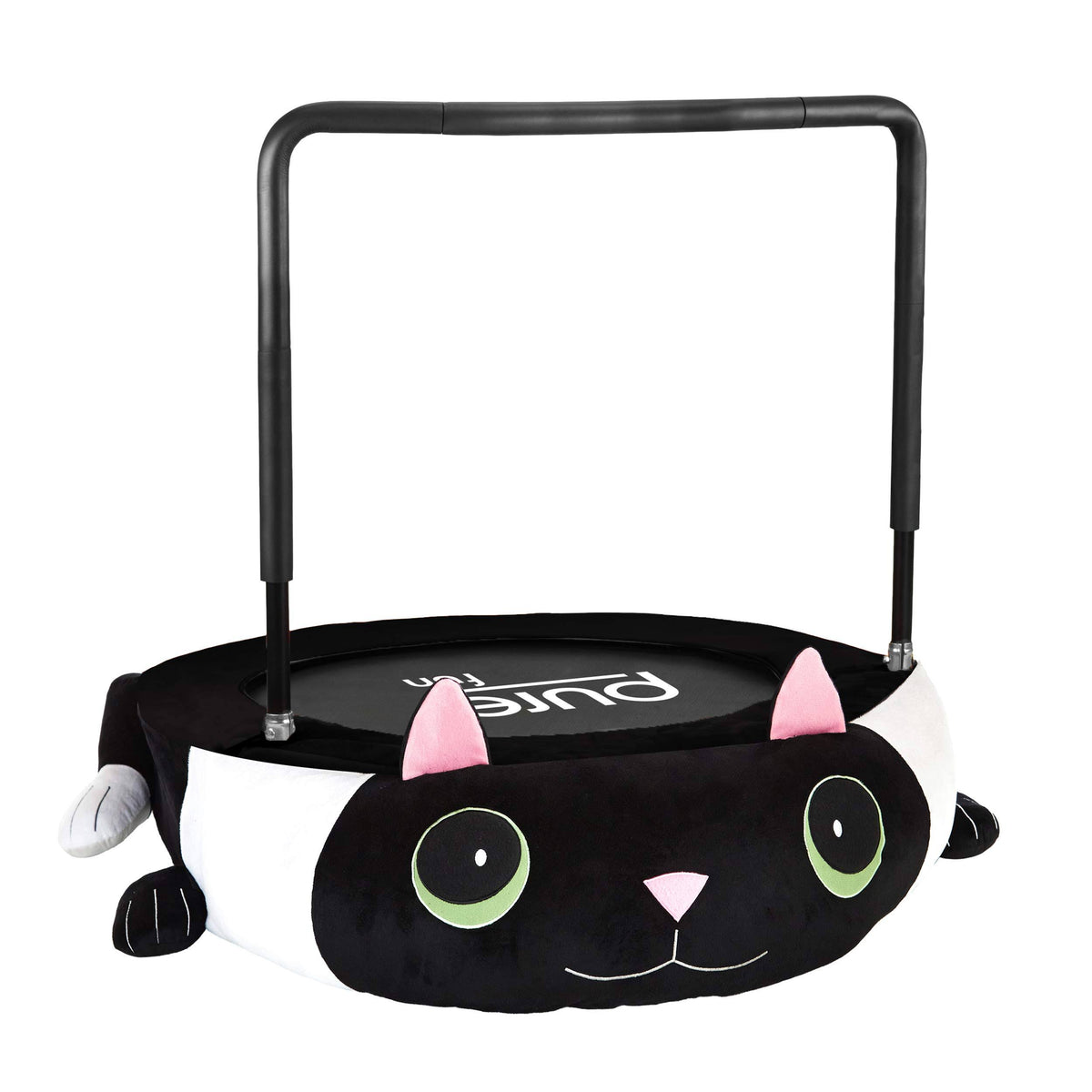 36-Inch Kitty Cat Plush Jumper Kids Trampoline with Handrail O815
