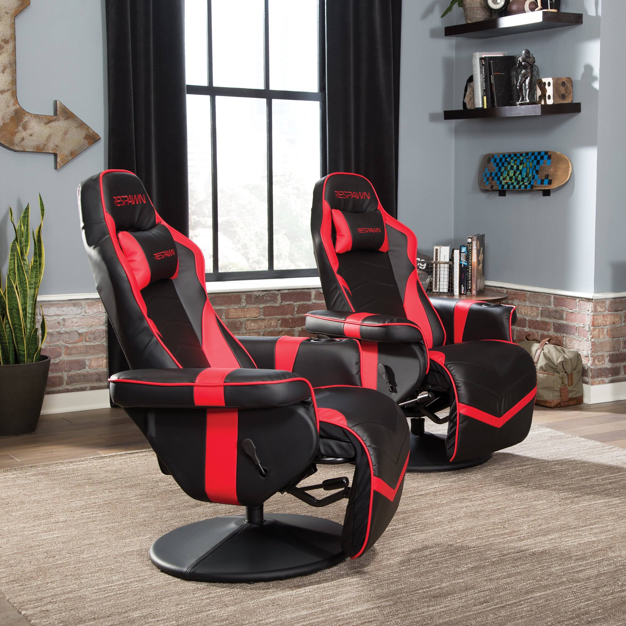 Racing Style Gaming Recliner Red M364