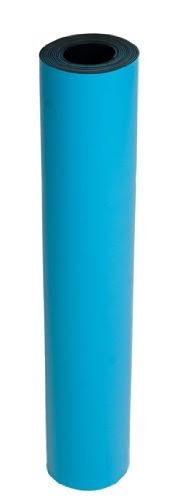 Blue High Temperature Rubber Mat Roll 2 5 Wide x 20 Long 0 08 Thick Z4697