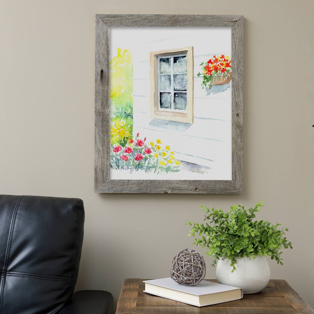 Weathered Grey Reclaimed Wood Frame G129