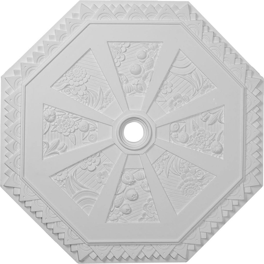 29 1/8x22OD x 2 1/4x22ID x 1 1/8x22P Spring Octagonal Ceiling Medallion B383