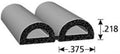 Black EPDM Rubber Seal Weatherstripping, 500 ft. Roll S714073