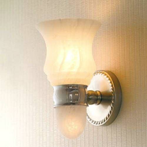 Satin Nickel Single Light with Nightlight Option E85911