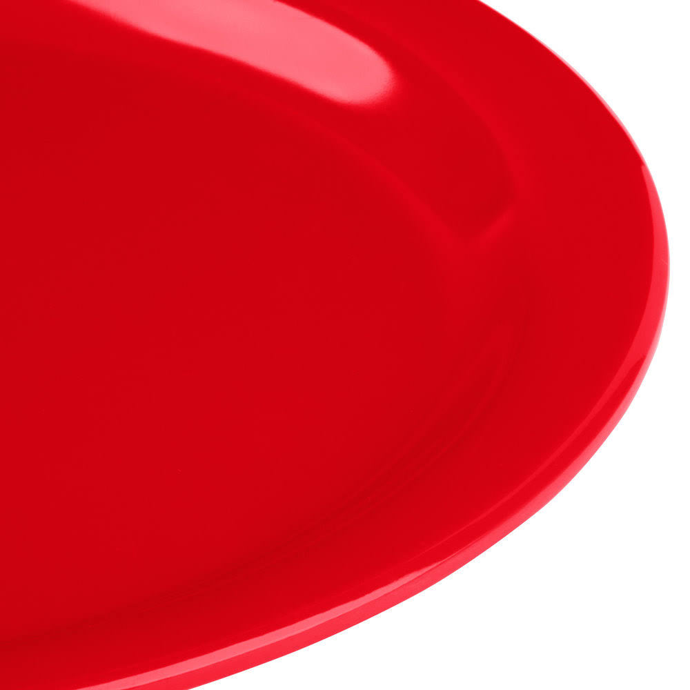 Red 9x22 Melamine Plate - 48/Case H858