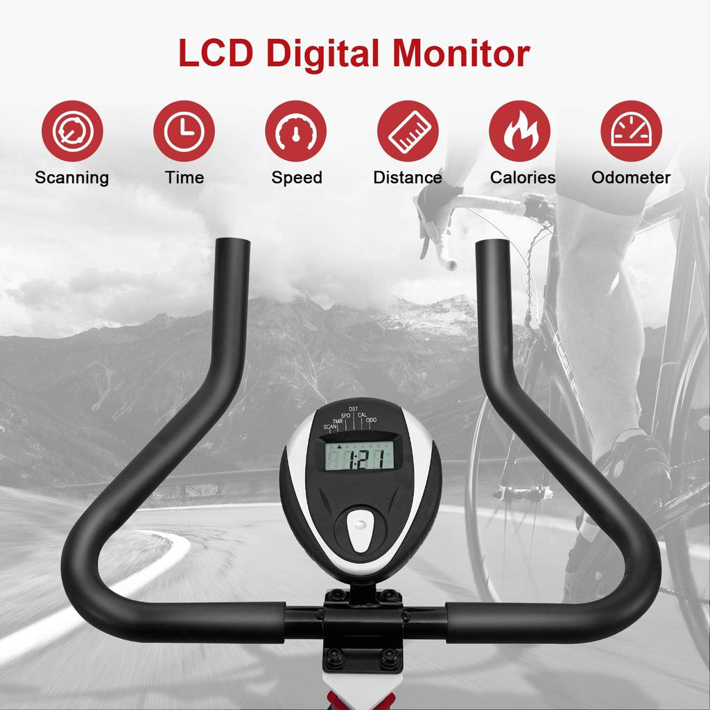 Exercise Bike Indoor Cycling Bike Stationary Bicycle with Resistance Upright Bike Z2660
