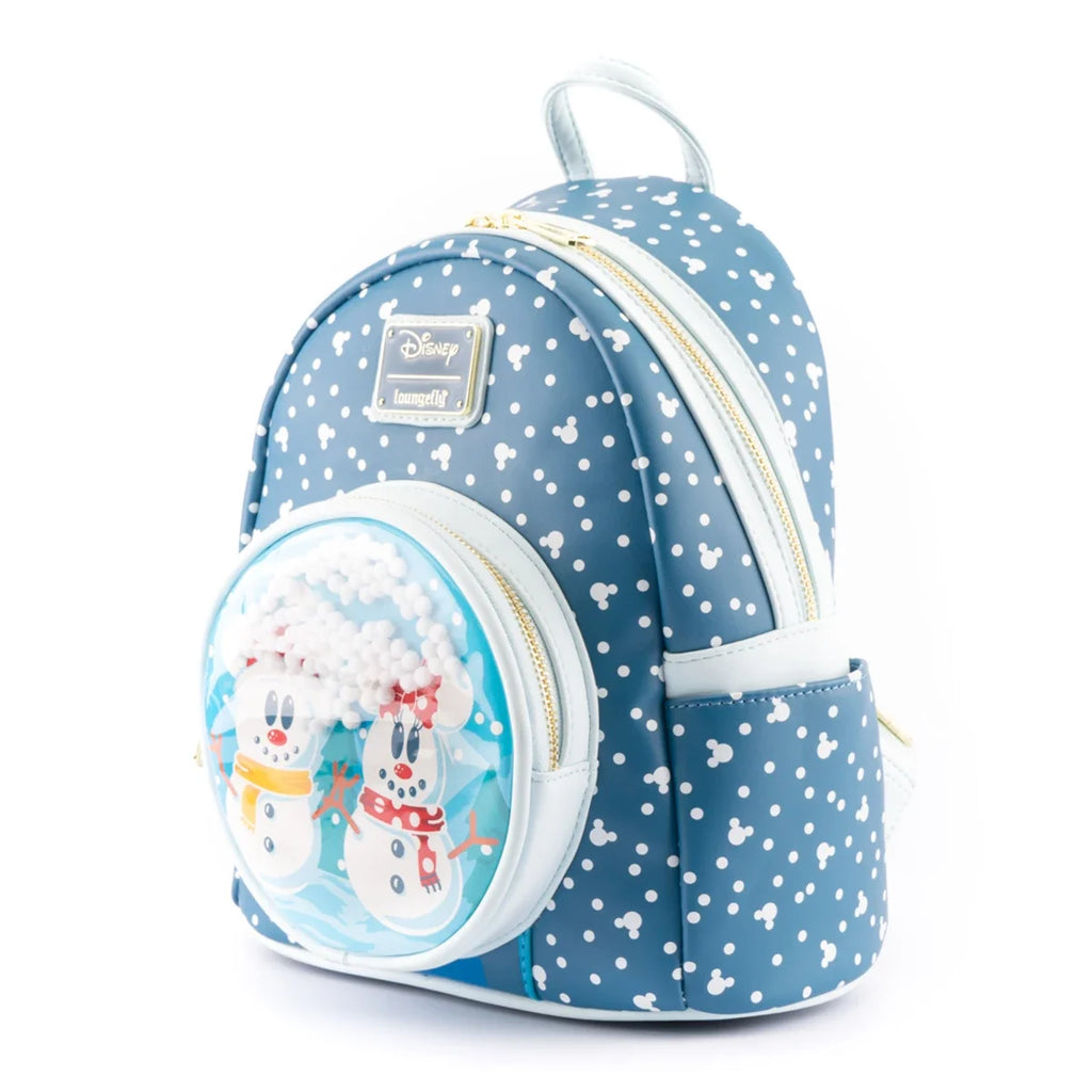Disney Snow Globe Mickey And Minnie Mini Backpack R688