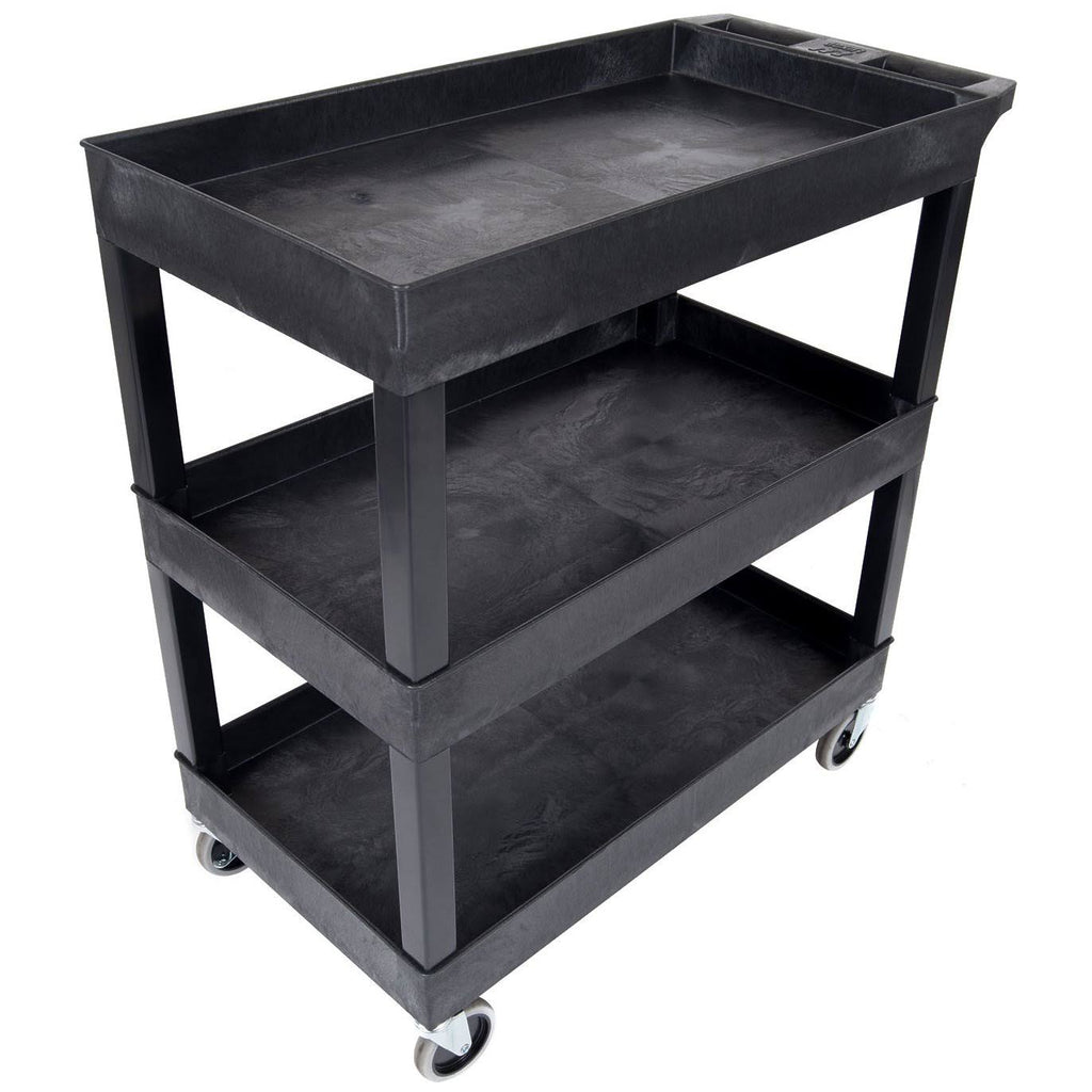 Black 3 Shelves Tub Cart M601