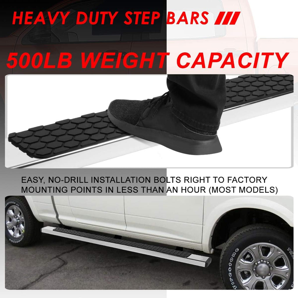 5 Inches Stainless Steel Polished Chrome Step Nerf Bar Running Boards R8844
