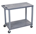 Gray Cart with 2 Flat Shelves F865088