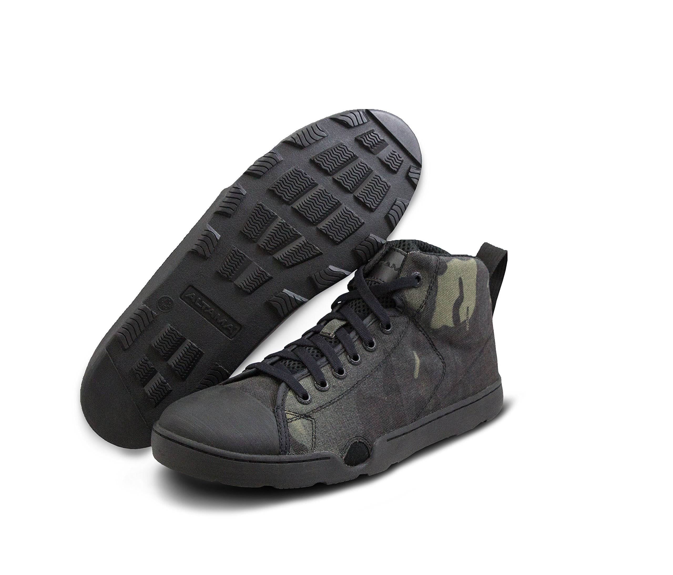 Black Multicam Wide Mid Boots Z728207