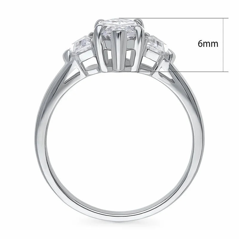 14K White Gold Moissanite Diamond Engagement Ring J282310