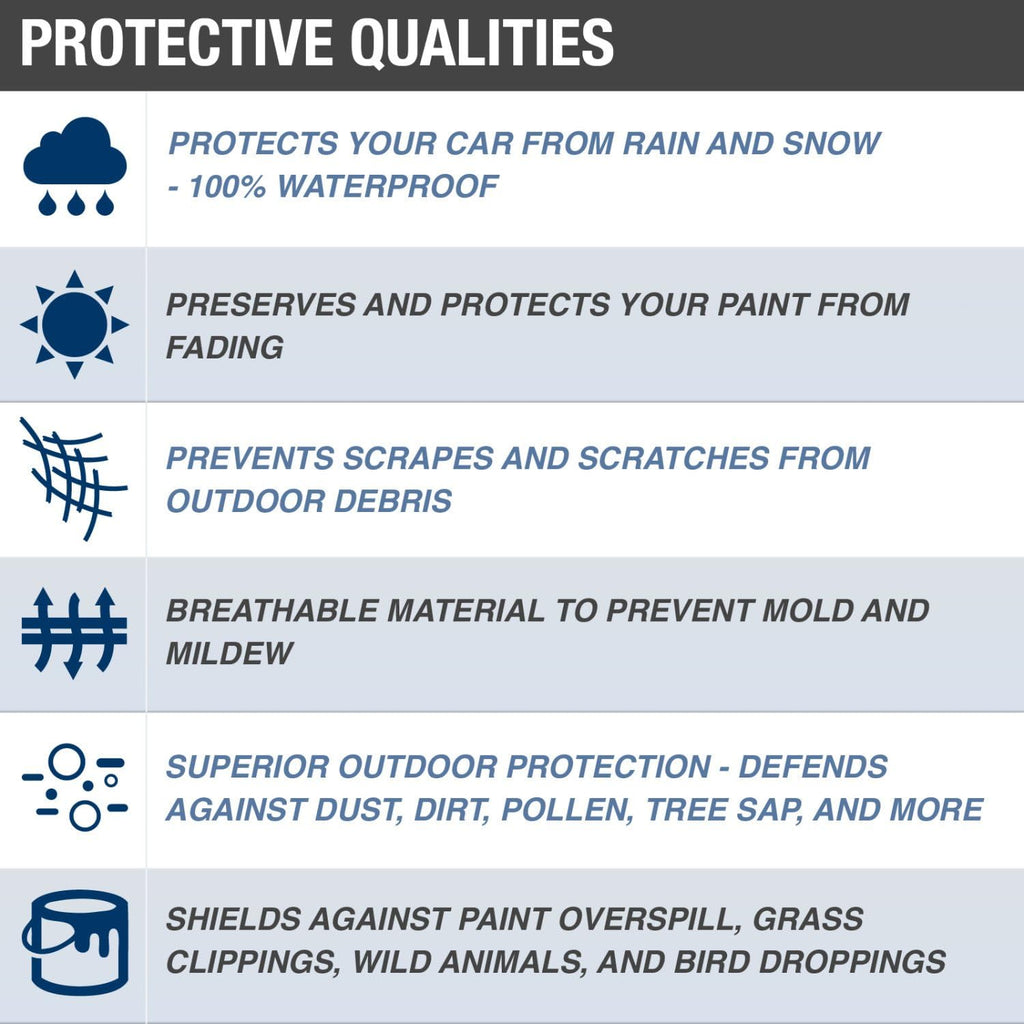 Tan Van Cover, 4 Layer Waterproof Dustproof, Fits Vans up to 216" L x 72" W x 72" H Q588534