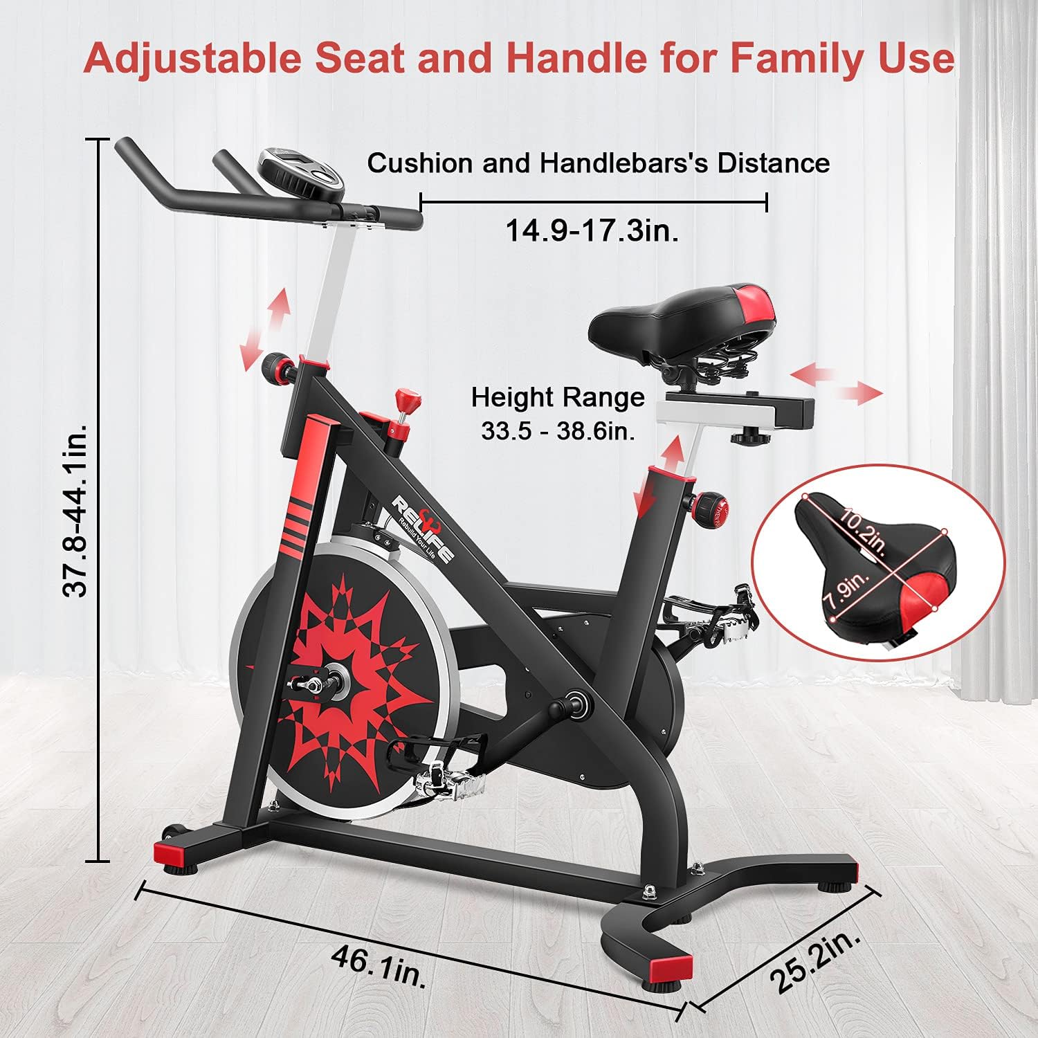 Exercise Bike Indoor Cycling Bike Stationary Bicycle with Resistance Upright Bike Z2660
