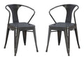 Charcoal Arm Chair Set of 2 C191370