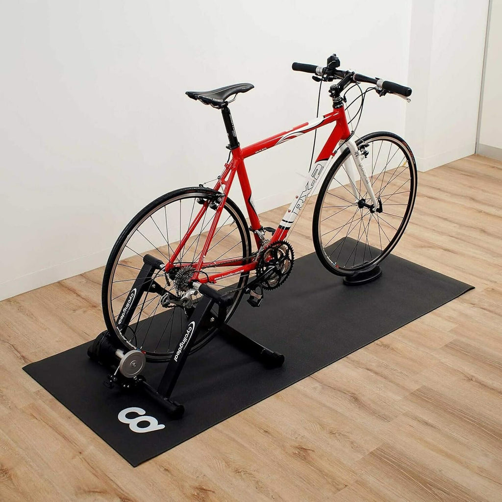 Bicycle Mat 30x60 or 30x72 for Trainer Hardwood Floor Carpet Protection Indoor Cycling Stationary Spin Bikes Thick Mats Exercise Equipment Treadmill Z77237
