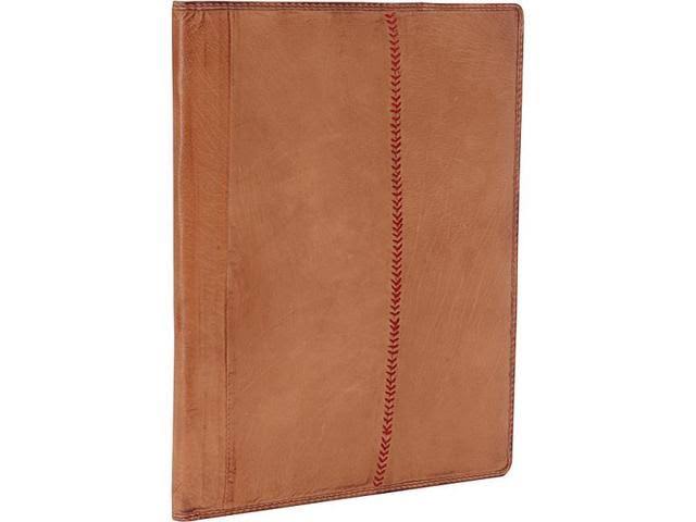 Tan Baseball Stitch Pad Folio M457