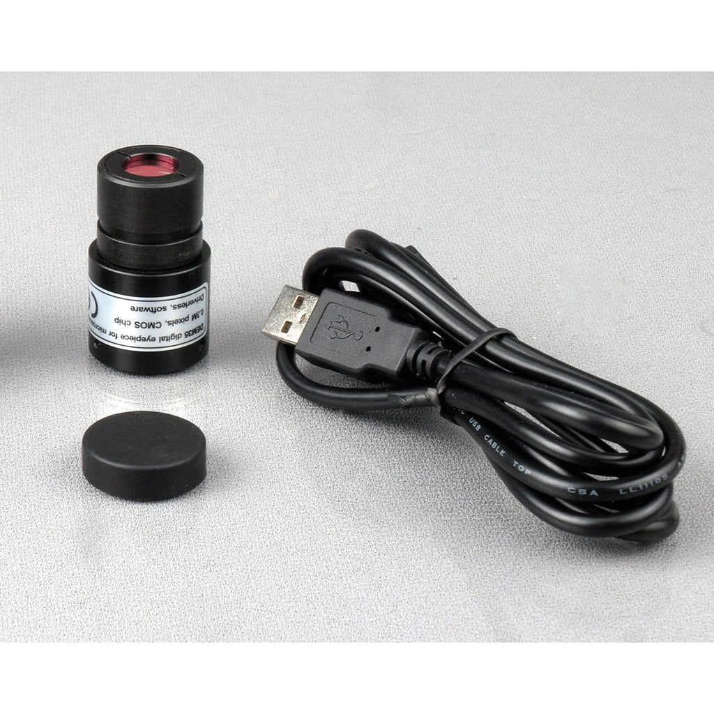 40X-2500X LED Digital Binocular Compound Microscope with 3D Stage and USB Camera F836933
