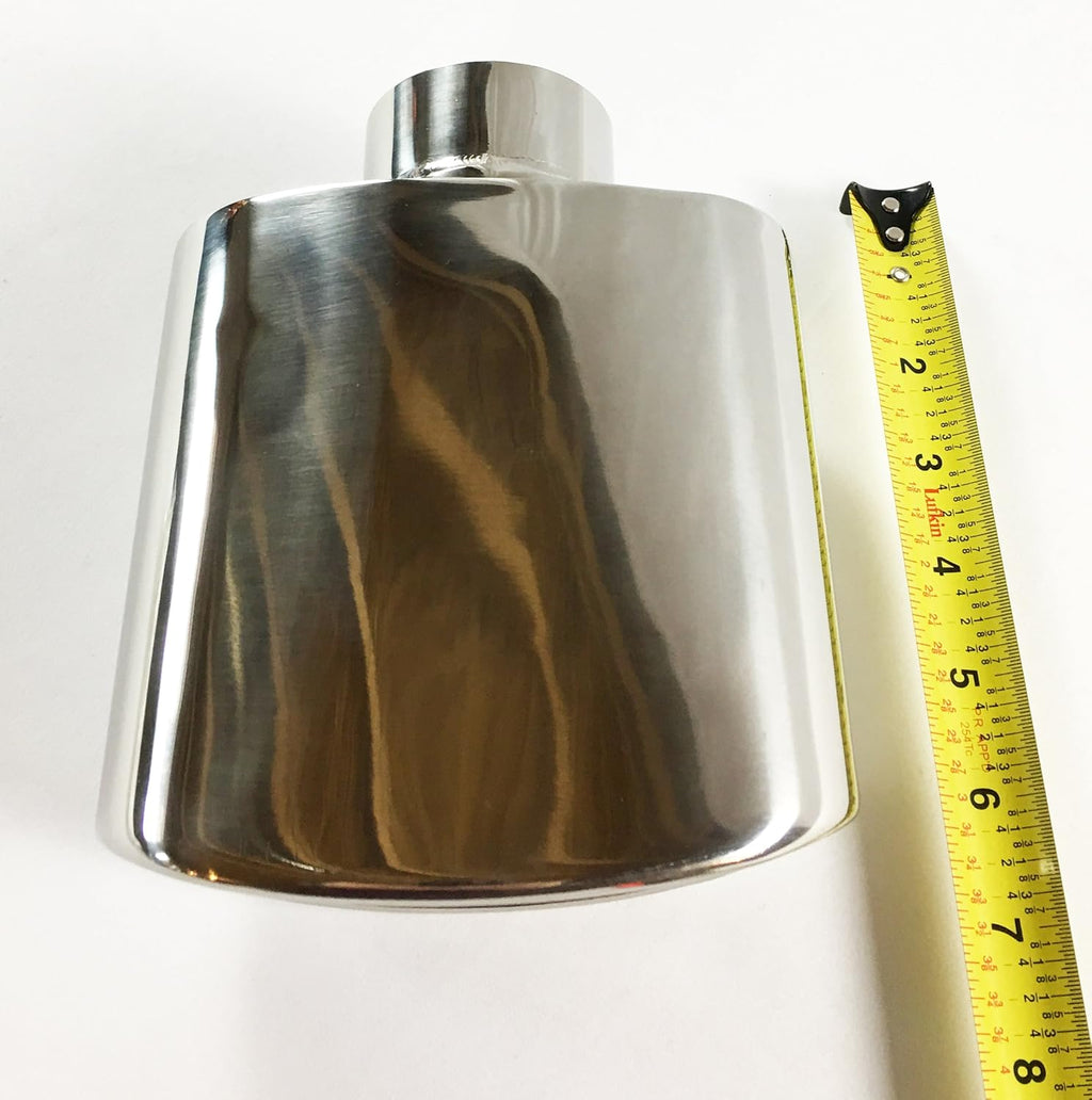 Double Wall Rolled Oval Stainless Steel Exhaust Tip Pack of 2 L937