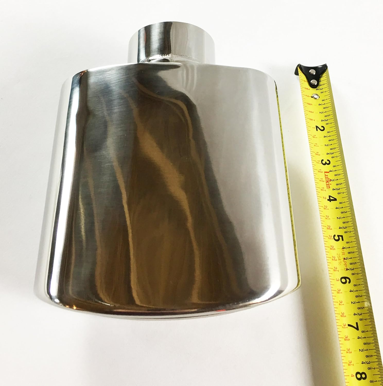 Double Wall Rolled Oval Stainless Steel Exhaust Tip Pack of 2 L937