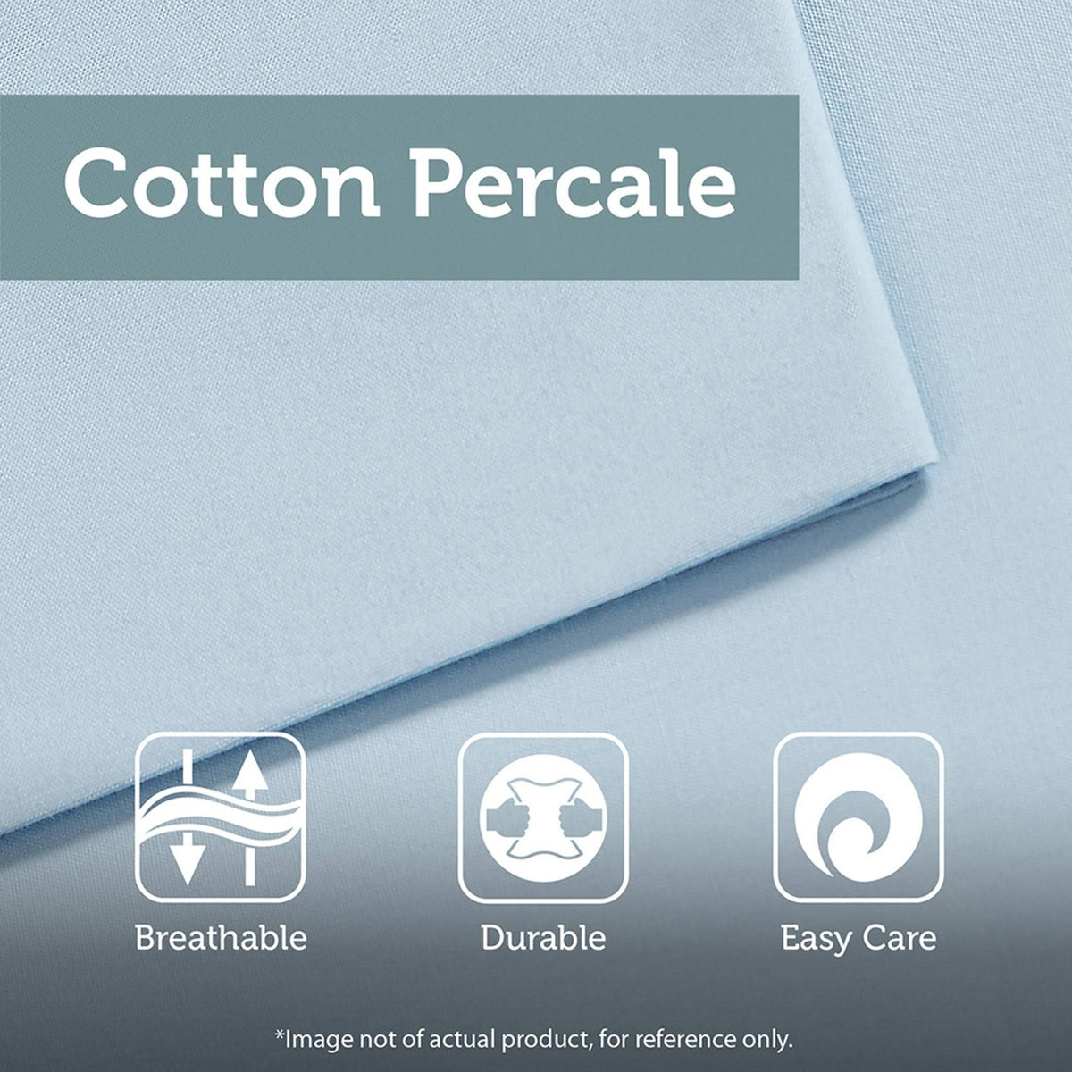California King Cotton Percale Duvet Cover Set of 9 O295781