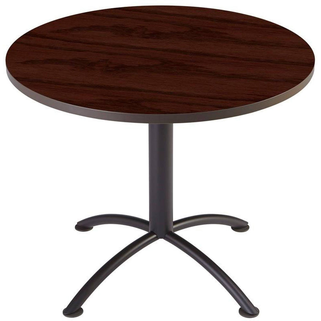 Mahogany/Black Round Table Q93044