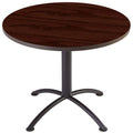 Mahogany/Black Round Table Q93044
