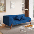 Blue Convertible Sofa Chaise Longue J283