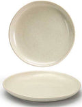 10x22 Mushroom Round Porcelain Plate - 6/Case D9247