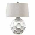 White Scalloped Lamp C9497