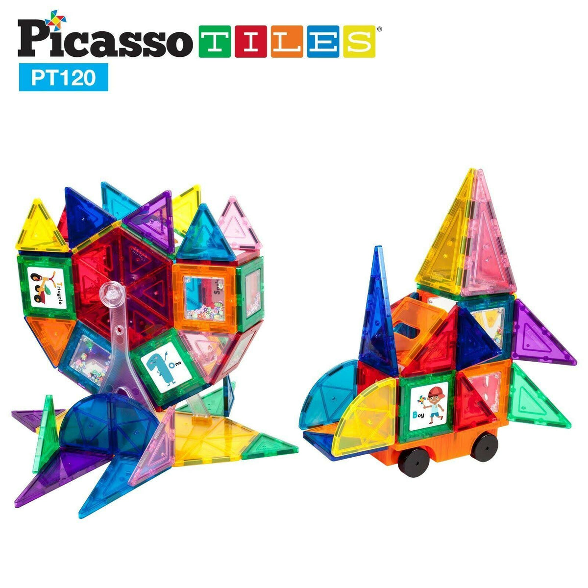 120-Piece 3D Magnetic Building Block Set J509
