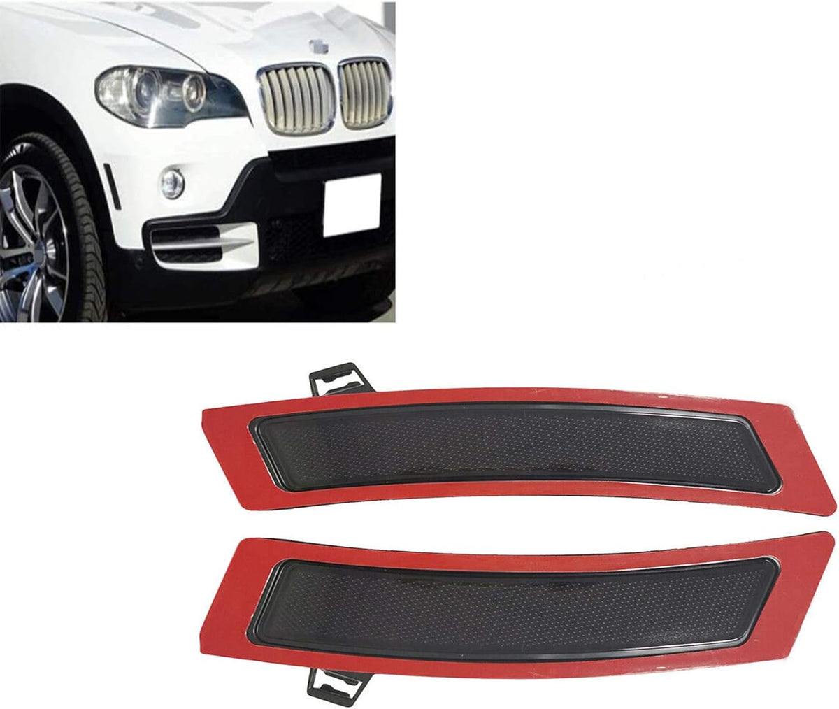 DARK SMOKE Lens Front Bumper Side Markers Replacement Reflector Pack of 2 W294