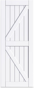 White Barn Door Slab P9892