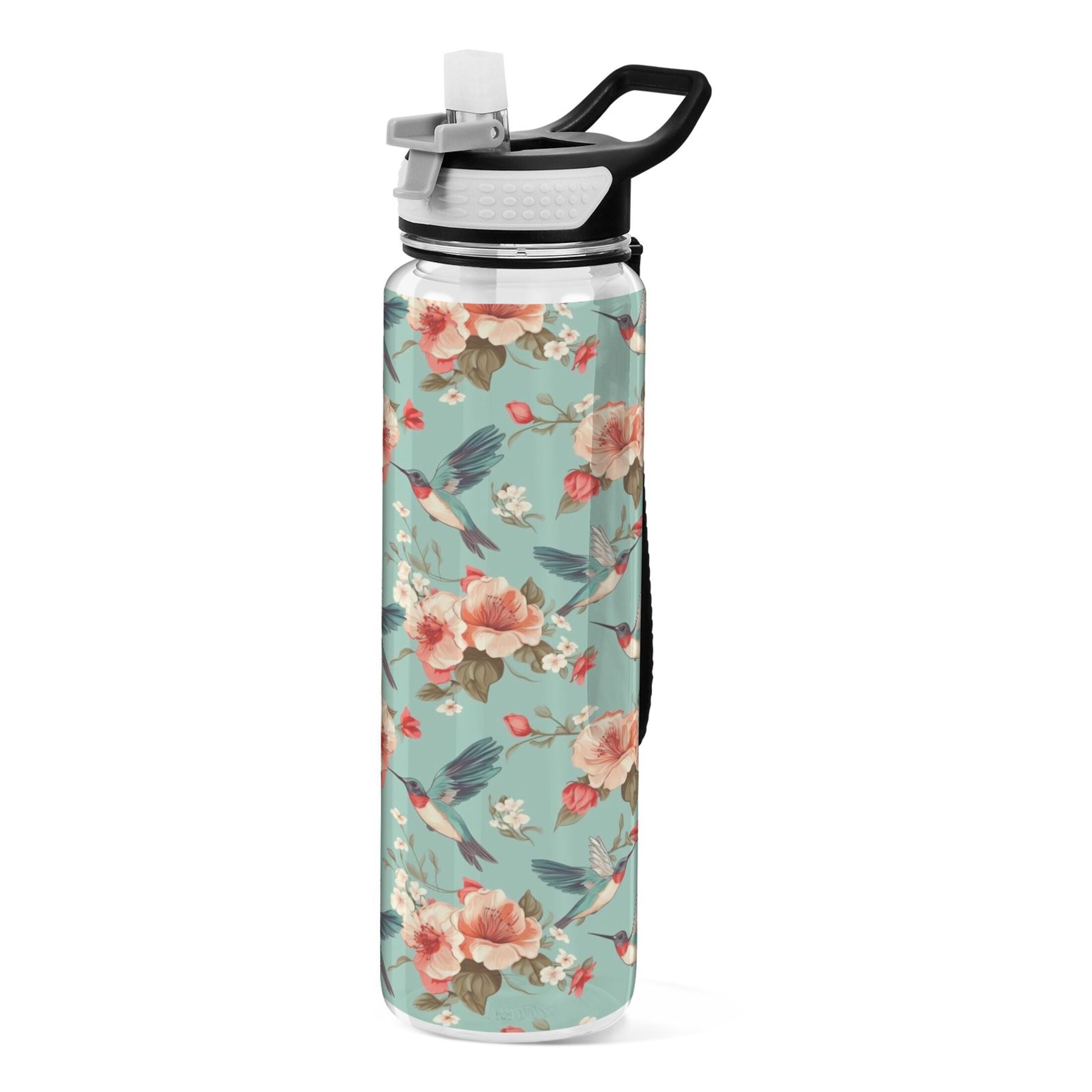 Clear 32oz Tritan Water Bottle with Straw U58961