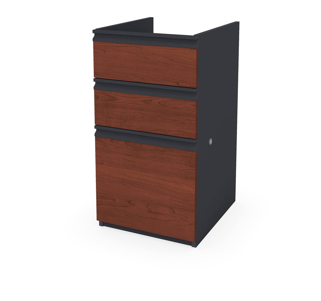 Bordeaux Graphite Pedestal Desk N81965