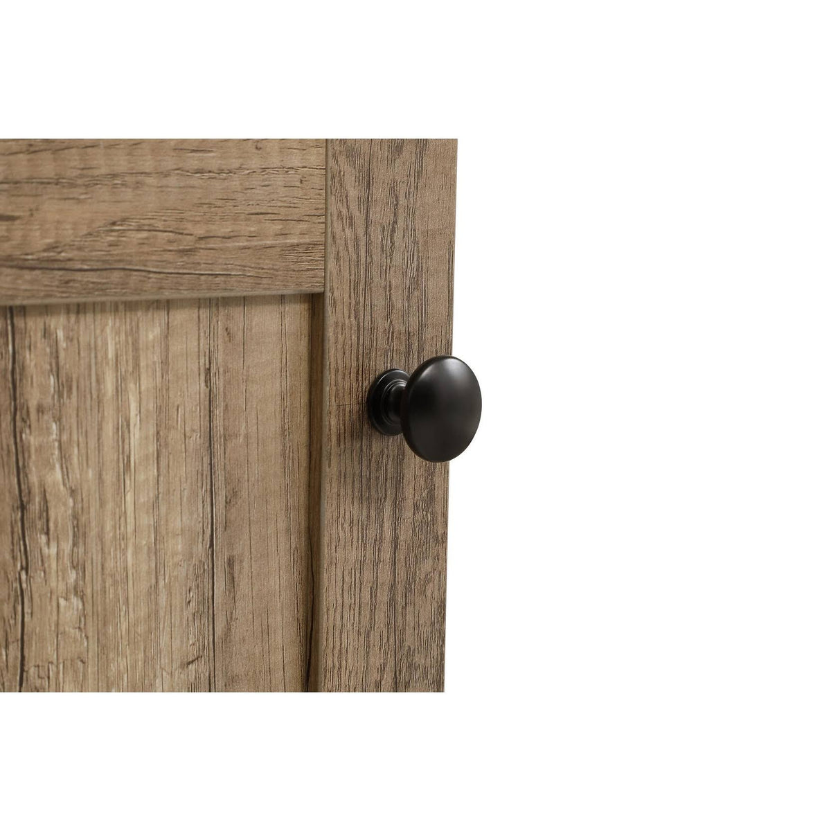 Farmhouse Vanity Cabinet Set with Top - 24 inch - Weathered Oak Z803599