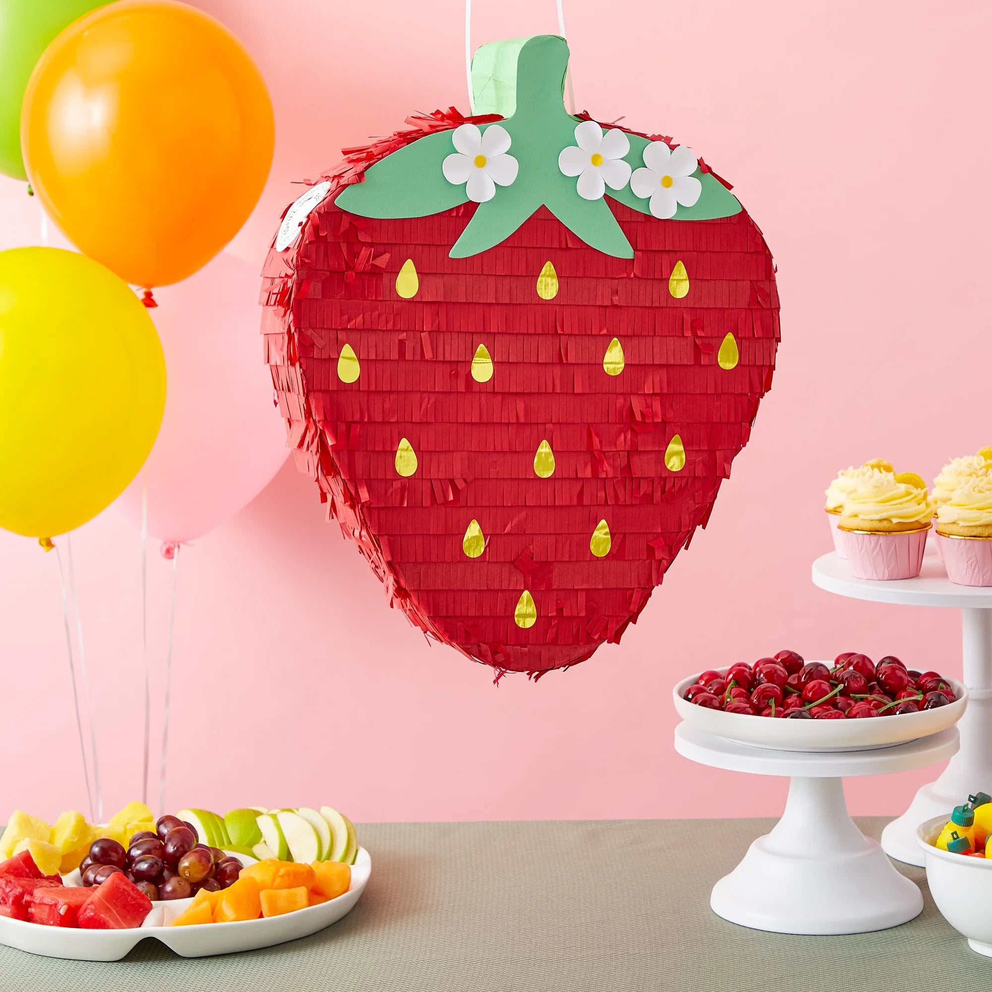 Strawberry Pinata, 16.5 x 13 x 3 in E1674