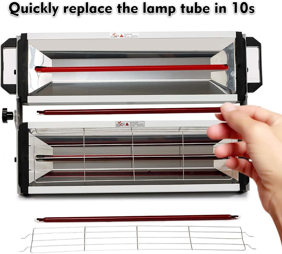 2000W Infrared Paint Curing Lamp with Stand 110V Z8161
