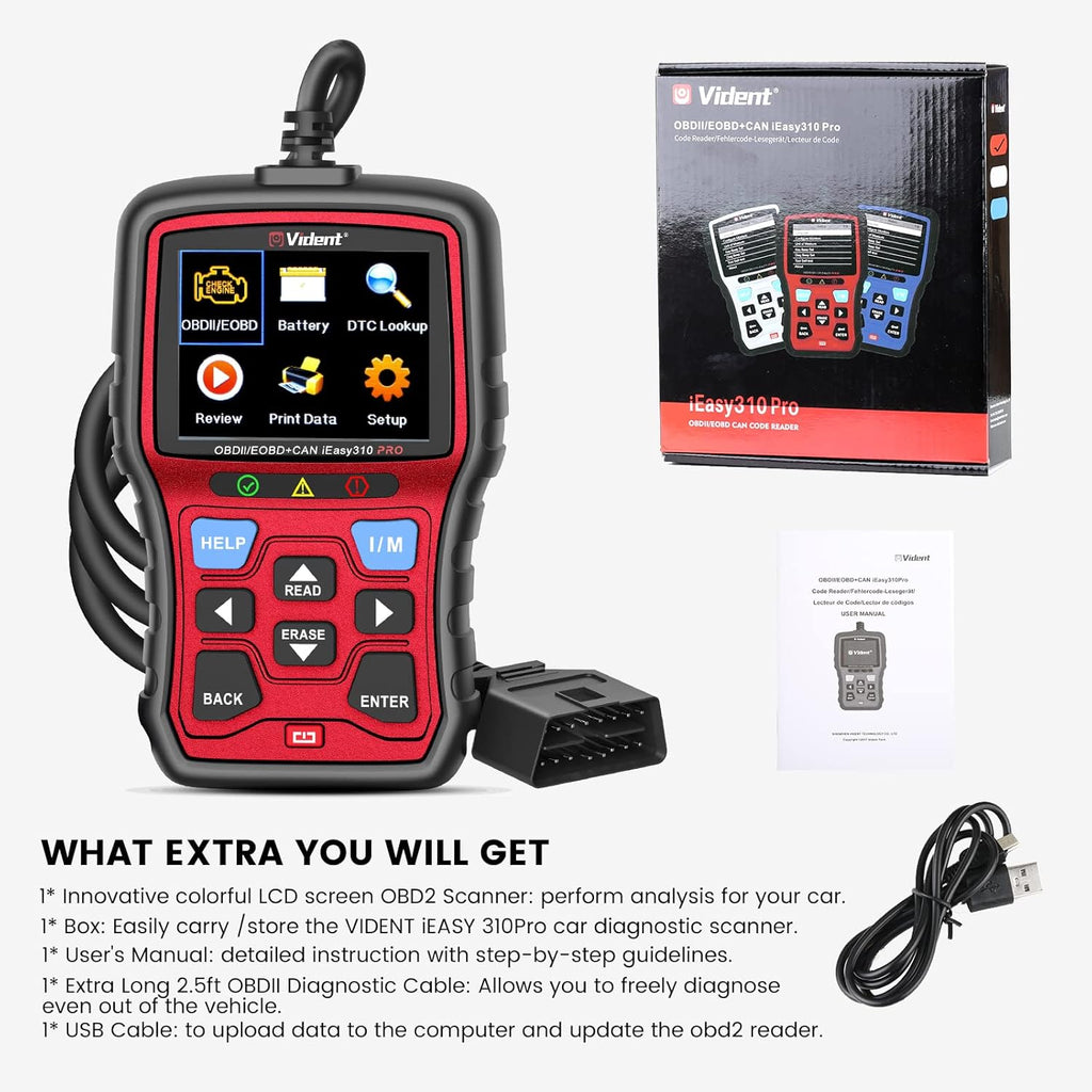 OBD2 Scanner Code Reader with O2 Sensor Test Freeze Frame, Pack of 2 U30711