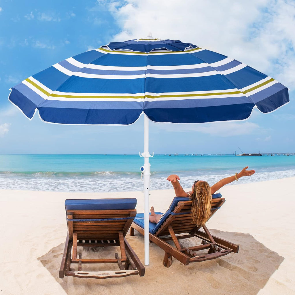 6.5FT Beach Umbrella with Carry Bag E310912
