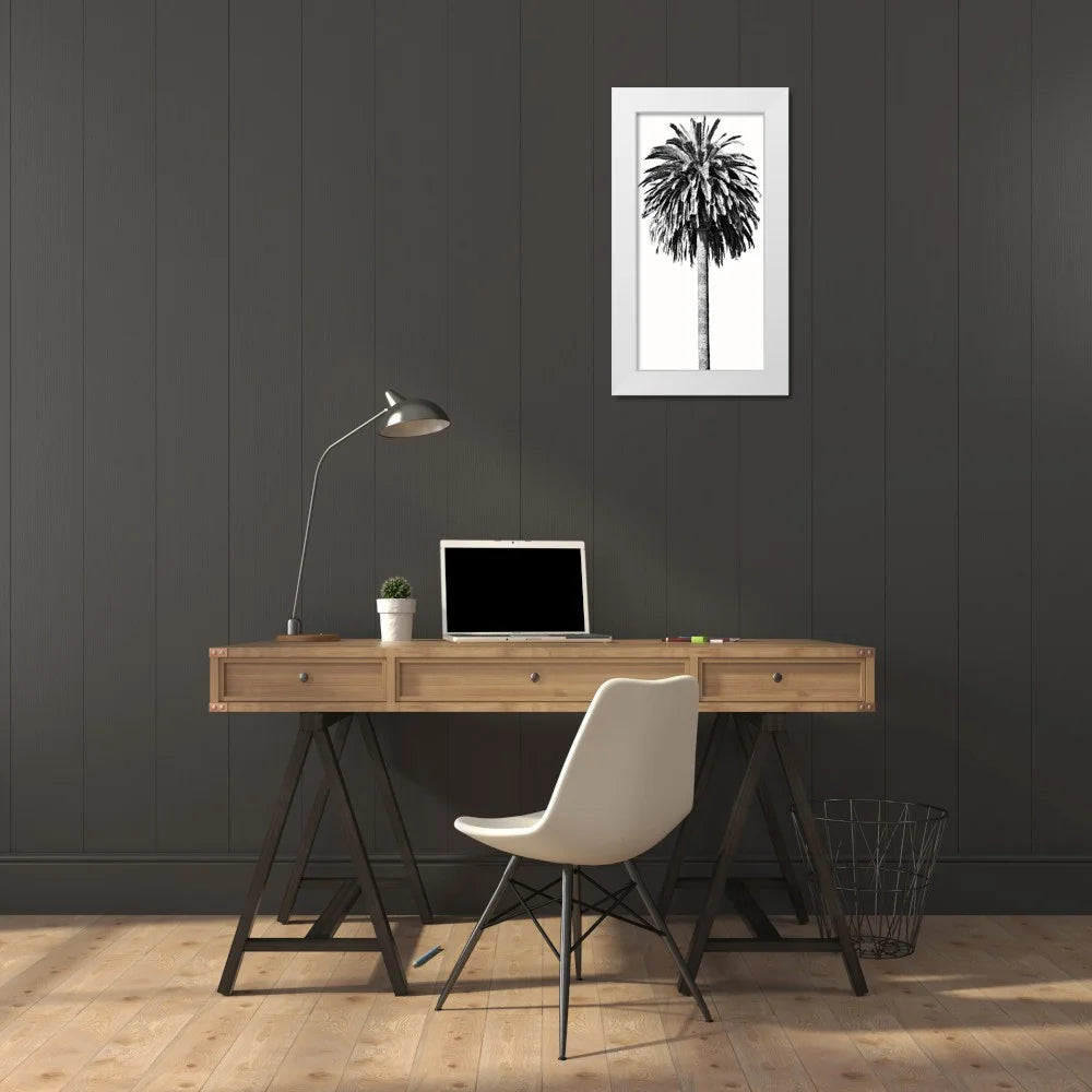 White 18x32 Wood Framed Museum Art Print P26419